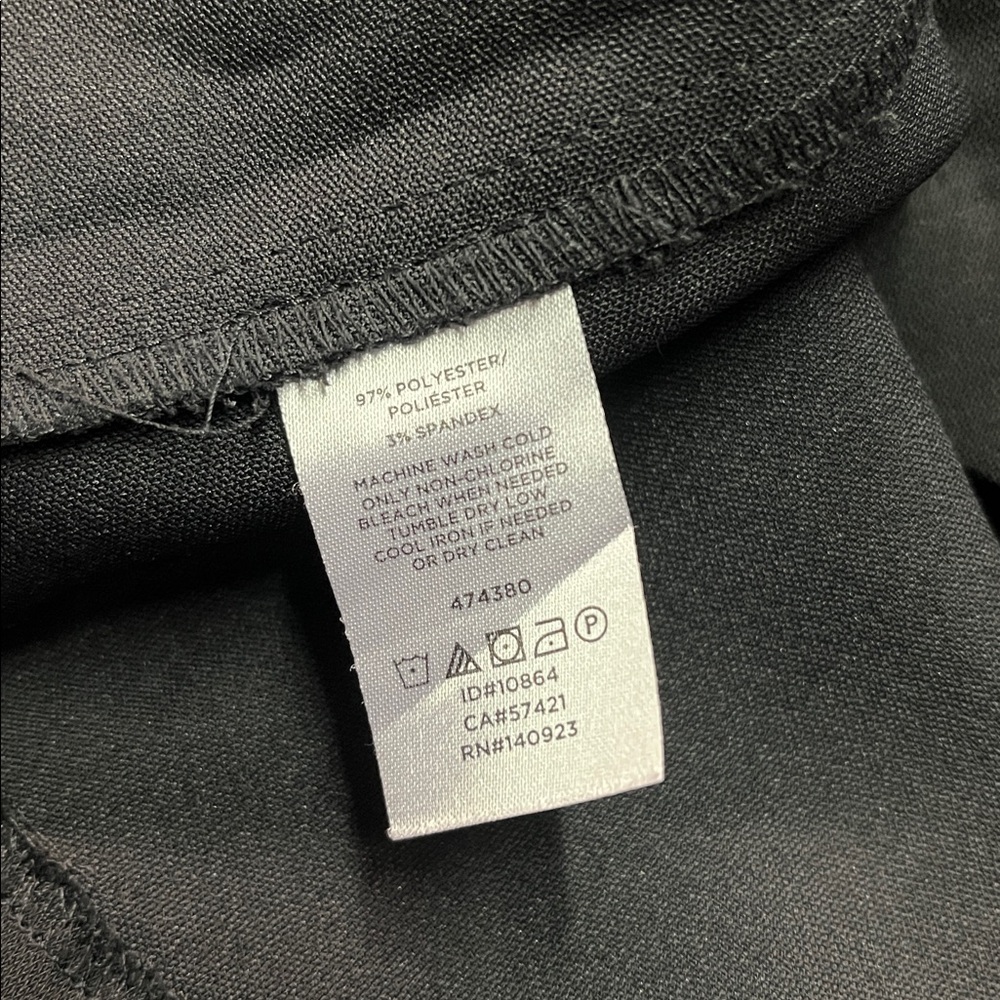 Ann Taylor Factory Black Split V-Neck Cap Sleeve Shift Dress - Picture 16 of 16
